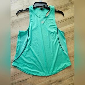 Women's Adidas Small Primeblue Athletic Runners Tanktop Turquoise Blue